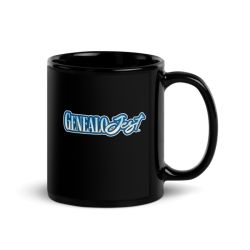 GenealoJest Logo - Black Glossy Mug